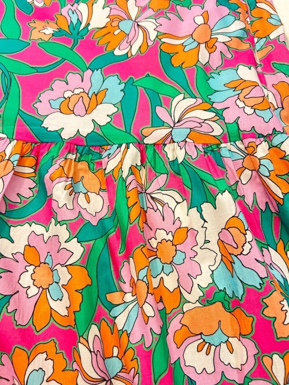 LaRoque Original Mod Floral Print Maxi Skirt Size small - Picture 3 of 4